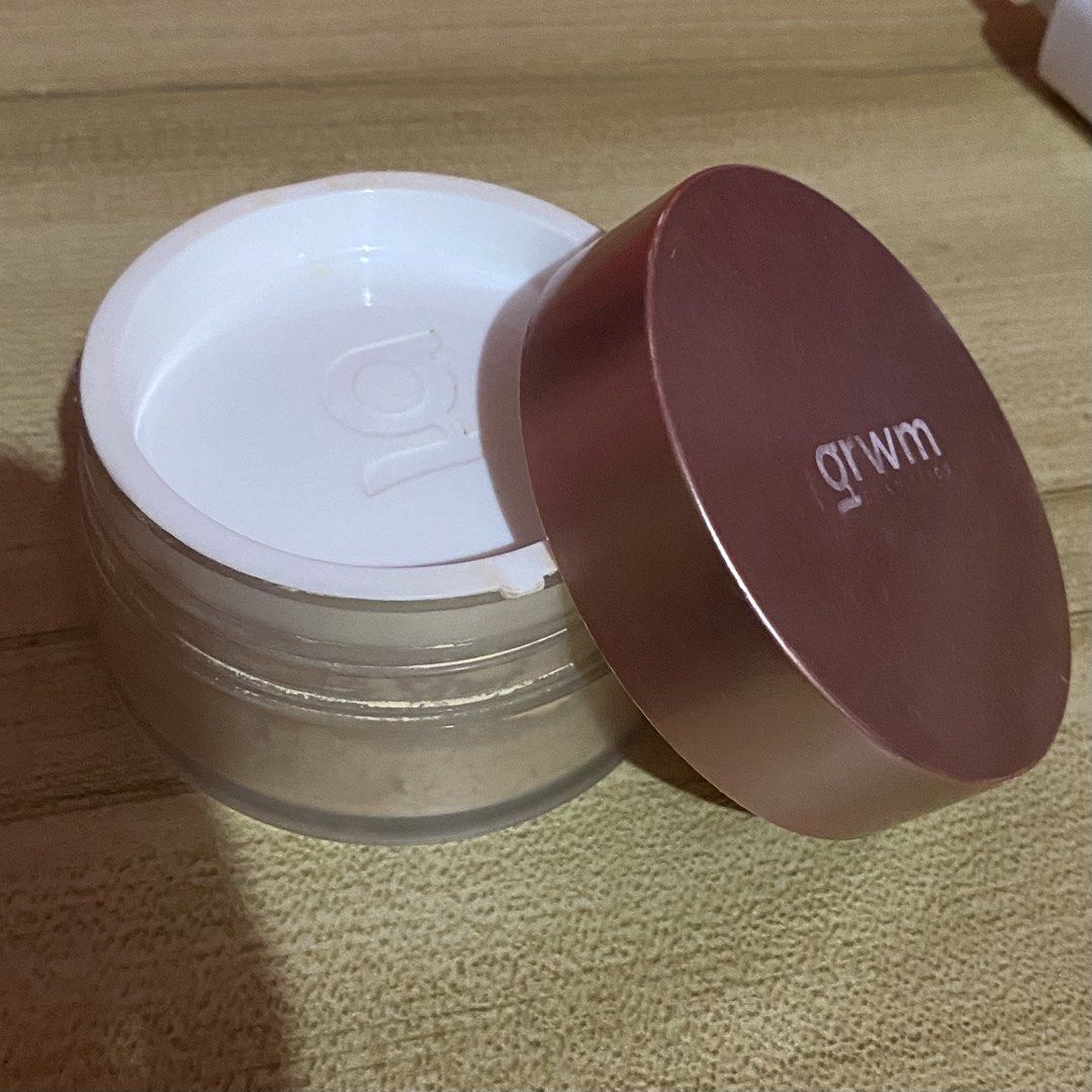 GRWM Loose Baking & Setting Powder “Brioche” (Category: Makeup) located in Valenzuela. Submitted by rei_lvn (Listing ID 1467295652, Image 2). Description: GRWM Loose Baking & Setting Powder (30g container) > Shade: Brioche > 45% powder > RFS: not my shade anymore > Can ship/Meet up (if near) >📍: Valenzuela City.
