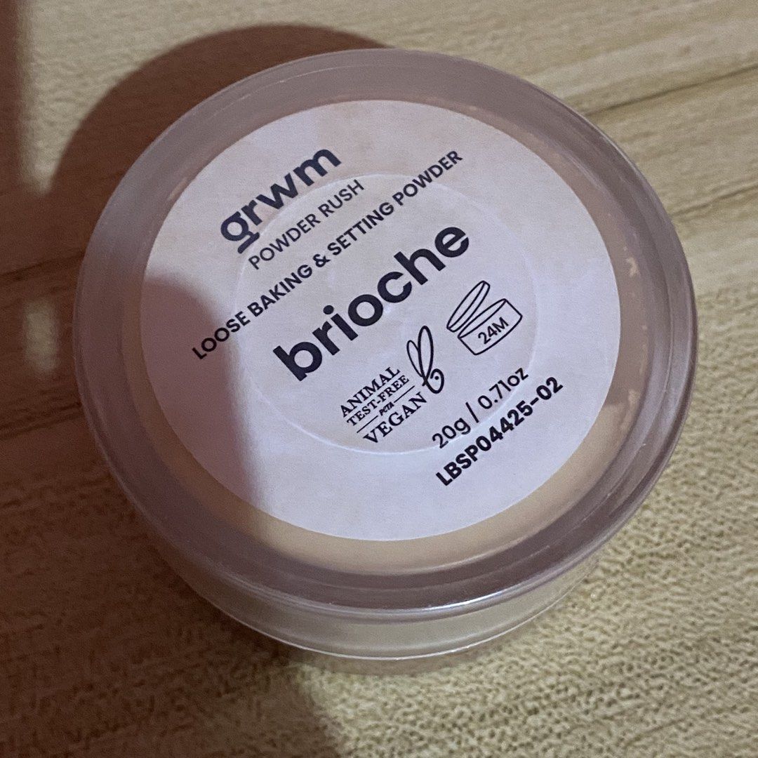 GRWM Loose Baking & Setting Powder “Brioche” (Category: Makeup) located in Valenzuela. Submitted by rei_lvn (Listing ID 1467295652, Image 3). Description: GRWM Loose Baking & Setting Powder (30g container) > Shade: Brioche > 45% powder > RFS: not my shade anymore > Can ship/Meet up (if near) >📍: Valenzuela City.