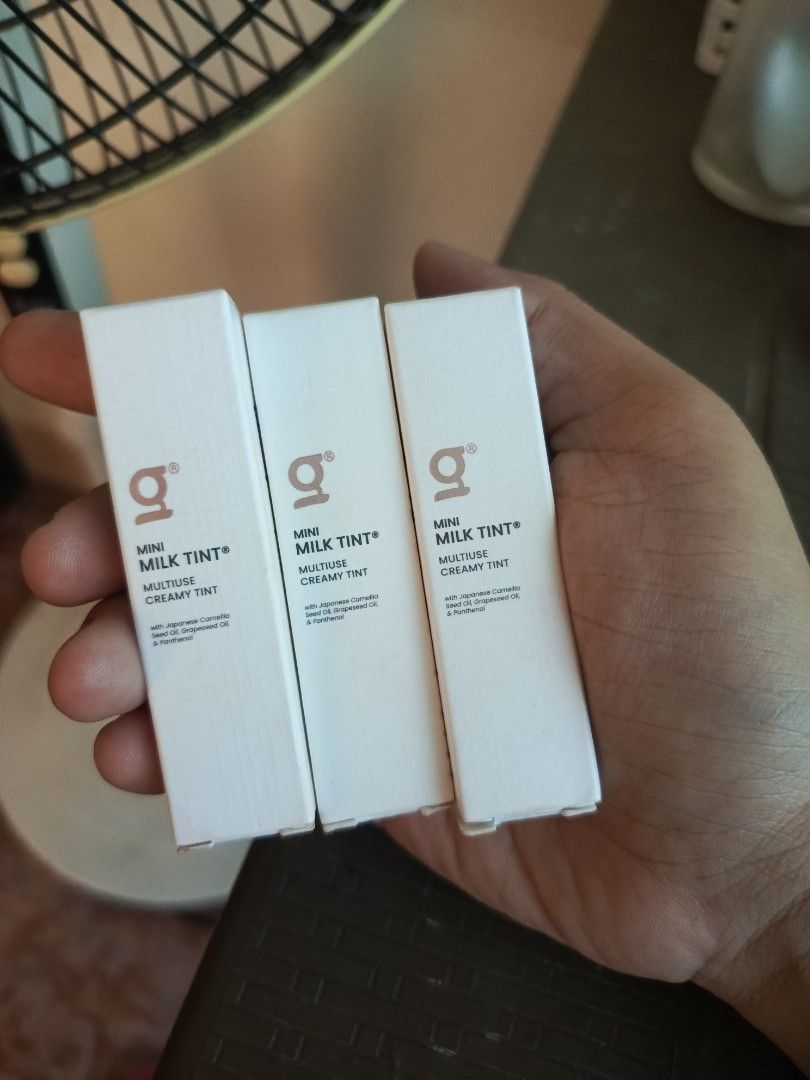 GRWM Mini Milk Tint Bundle (Category: Makeup) located in Malasiqui. Submitted by shop.bea (Listing ID 1467182995, Image 1). Description: - used 2x - bought earlier this year rfs: decluttering :) for payment: gcash or maribank courier: j&t express buyer shoulders shipping. no cod :).