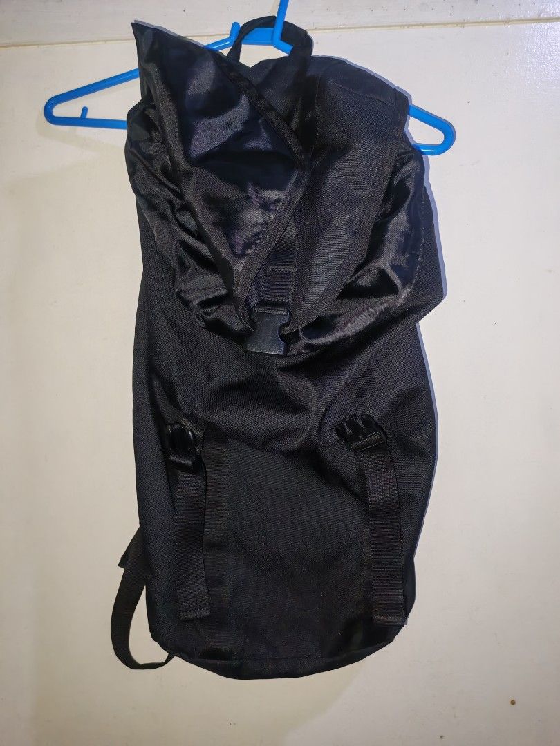 GU Cordura Fabric Black Backpack (Category: Backpacks) located in Iriga City. Submitted by aldwinpawl (Listing ID 1467176480, Image 1). Description: - Brand: GU - Material: Durable Cordura fabric (100% polyester) - Color: Black - Size: One Size - Design: Roll-top with secure buckle closures and adjustable straps - Condition: Clean overall - Features: Spacious interior, perfect for daily commuting or school use.
