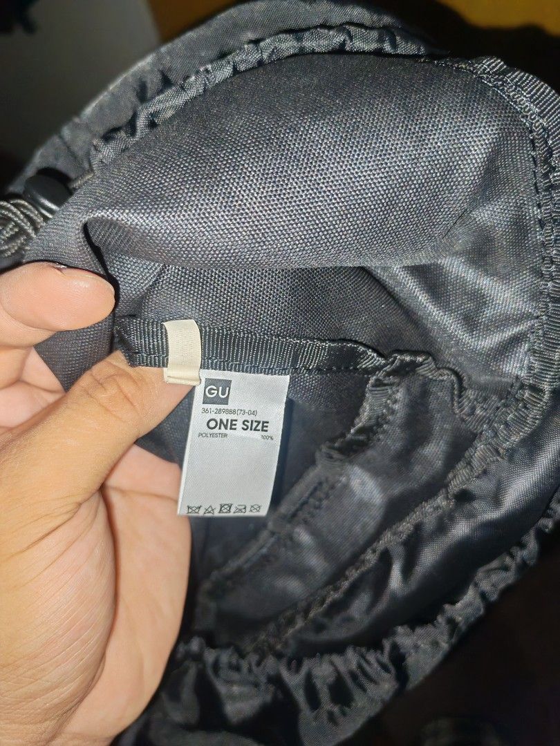 GU Cordura Fabric Black Backpack (Category: Backpacks) located in Iriga City. Submitted by aldwinpawl (Listing ID 1467176480, Image 3). Description: - Brand: GU - Material: Durable Cordura fabric (100% polyester) - Color: Black - Size: One Size - Design: Roll-top with secure buckle closures and adjustable straps - Condition: Clean overall - Features: Spacious interior, perfect for daily commuting or school use.