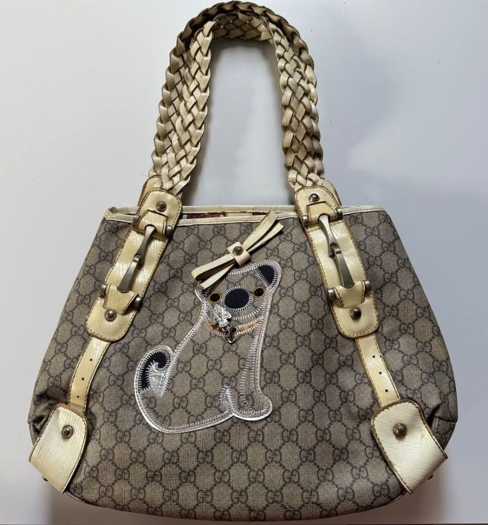 Gucci braided canvas bag (Category: Shoulder Bags) located in Iligan City. Submitted by vintgbags (Listing ID 1467177177, Image 1). Description: All details are posted Condition is Good. Open for negotiable sent your offer..
