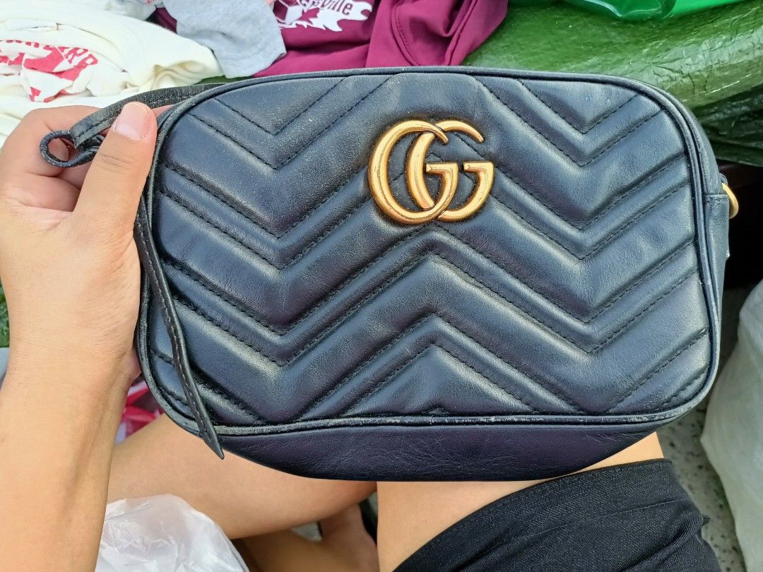 Gucci Matelasse GG Marmont Mini Camera Bag (Category: Cross-body Bags) located in Bolinao. Submitted by shayne_0215 (Listing ID 1467339706, Image 1). Description: - Ukay Source - Has some rubs on the outside piping/lining of the bag and leather part of the zip puller, signs of use on the hardware - Coded - As Is Where Is - Last Price Posted - Deal Now, Pay Now - MOP: GCASH - SF will be shouldered by the buyer.