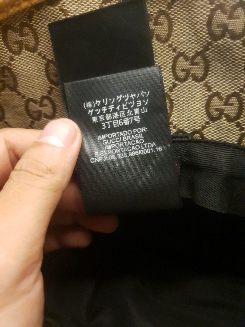 Gucci Monogram bucket hat (Category: Hats & Beanies) located in San Fernando. Submitted by retro.district. (Listing ID 1467297355, Image 3). Description: - Gucci monogam bucket hat - Free size - Condition: Good - issue: Expired Leather - Good for daily use.