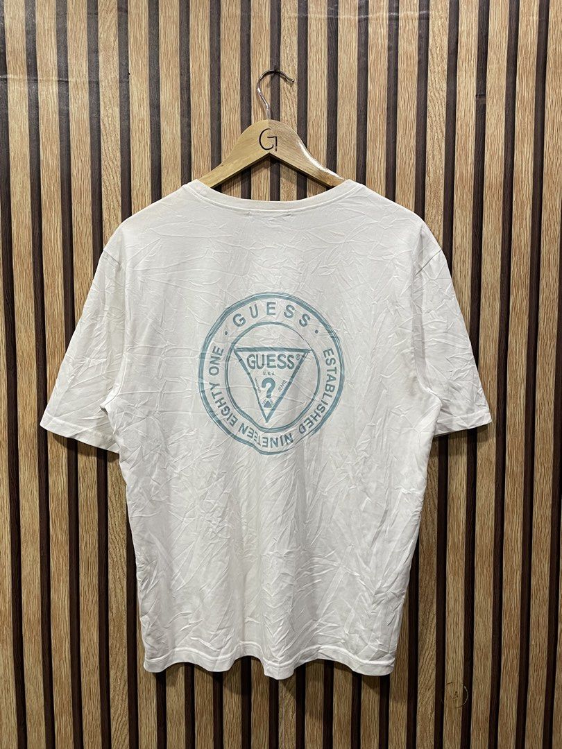 Guess Tshirt (Category: Activewear) located in Digos. Submitted by johannamae01 (Listing ID 1467183152, Image 2). Description: Size: Medium to semi large Dimes: 20.5x27 Cr: 9.8/10 No issues solud nito.