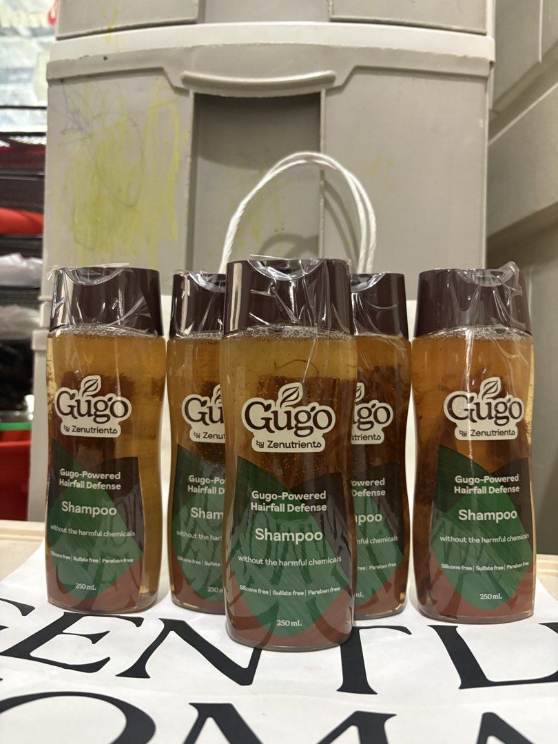 GUGO SHAMPOO ZENUTRIENTS 250ML X 5 (Category: Hair) located in Las Pinas. Submitted by tintindahan (Listing ID 1467213887, Image 1). Description: .