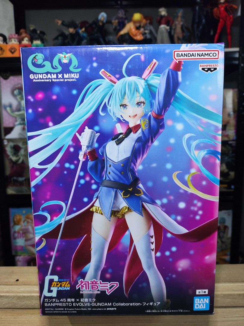Gundam x Miku (Category: Figurines & Statues) located in Manila. Submitted by sagehub.collectibles (Listing ID 1467330346, Image 1). Description: 💯Authentic Anime Figure 📍 Pampanga 🔥MIB Condition 🔵Blue App: SageHub Collectibles Direct message for more details.
