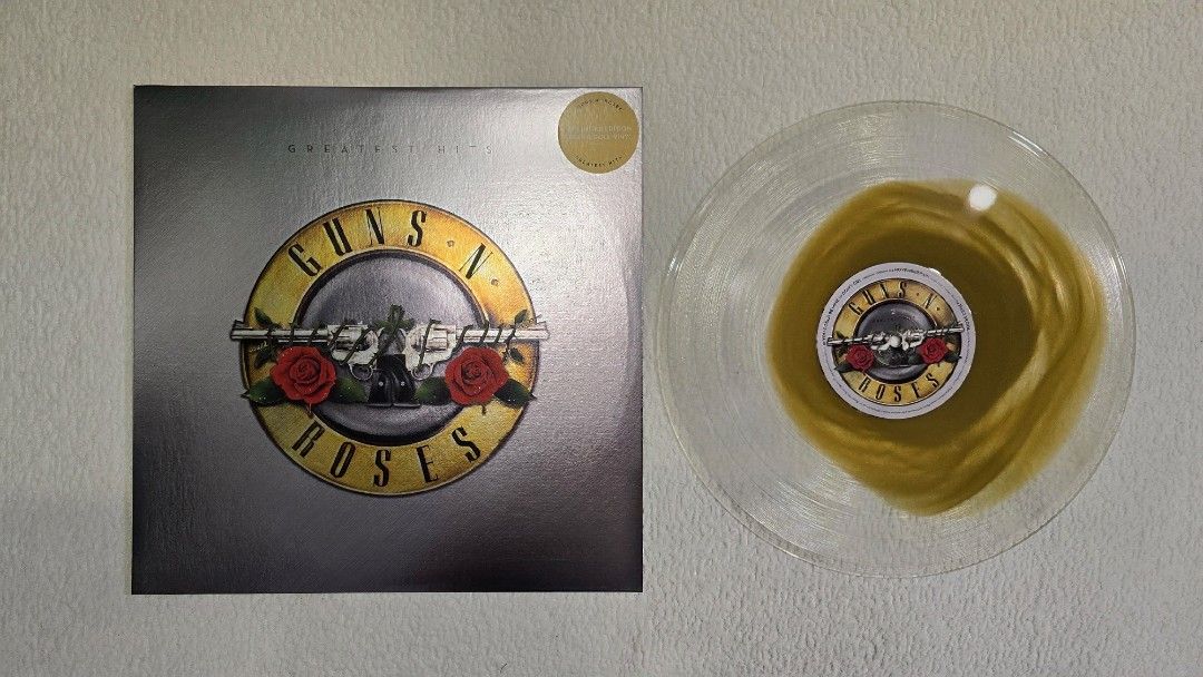 GUNS N' ROSES - GREATEST HITS (Category: Vinyls) located in Davao. Submitted by dj.spins (Listing ID 1467341590, Image 1). Description: Clear + Gold Vinyl Condition: Near Mint. Rarely use.