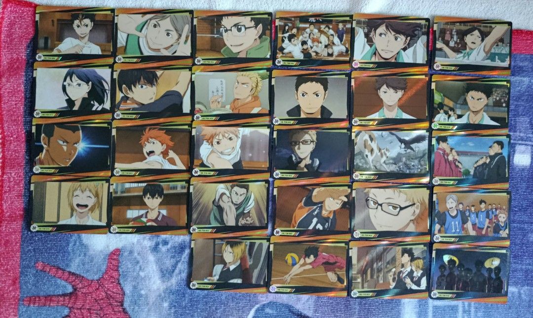 HAIKYUU CCG (Category: Card Packs) located in Bayambang. Submitted by nishi.spideyyyyyy (Listing ID 1467192599, Image 2). Description: Take all 500 Authentic and Original (except 4th & 5th picture) can do tingi 2nd picture - 100 3rd picture - 200 4th & 5th picture - 200 MOP: GCASH MOD: J&T (small pouch).