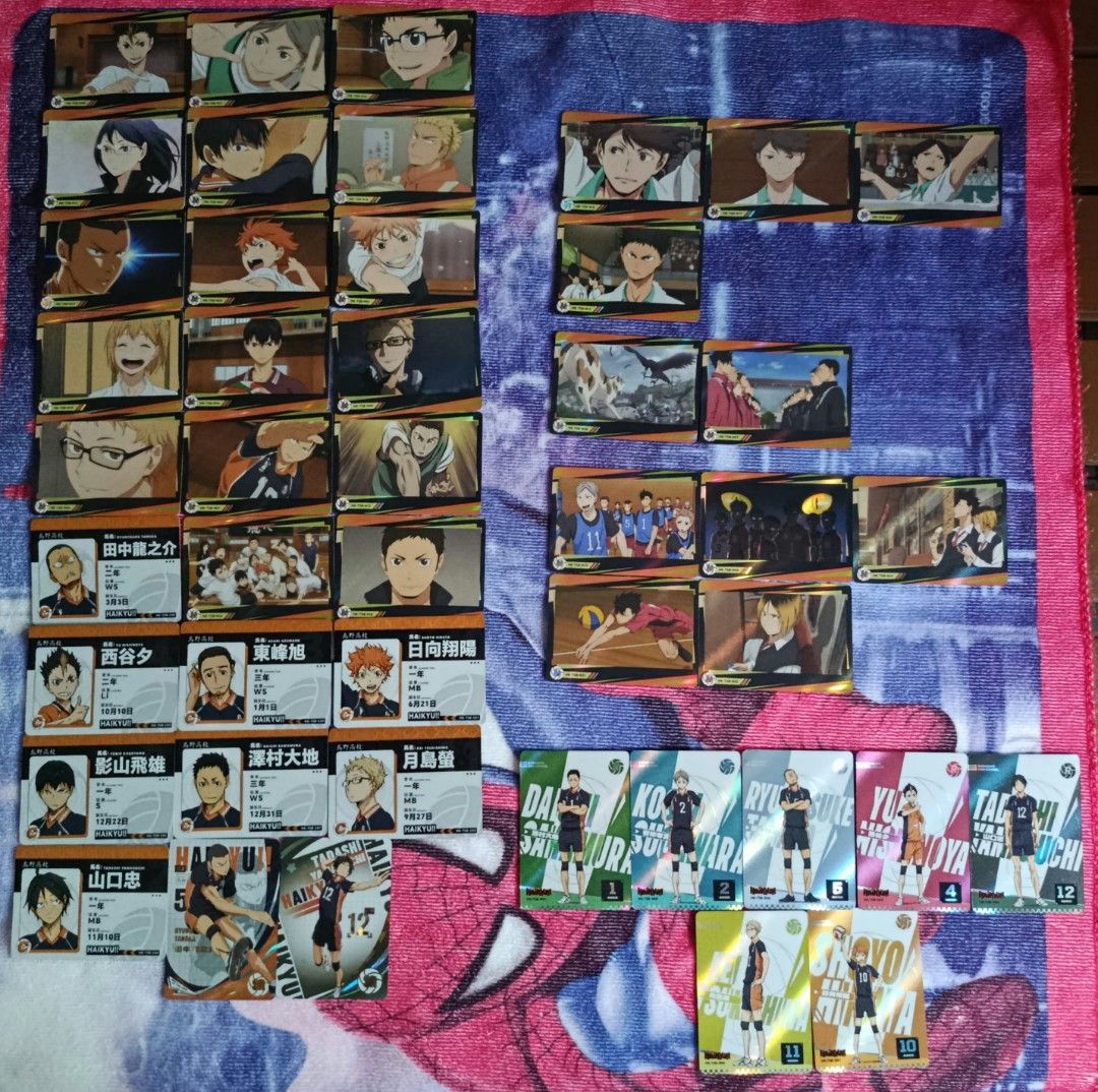 HAIKYUU CCG (Category: Card Packs) located in Bayambang. Submitted by nishi.spideyyyyyy (Listing ID 1467192599, Image 1). Description: Take all 500 Authentic and Original (except 4th & 5th picture) can do tingi 2nd picture - 100 3rd picture - 200 4th & 5th picture - 200 MOP: GCASH MOD: J&T (small pouch).