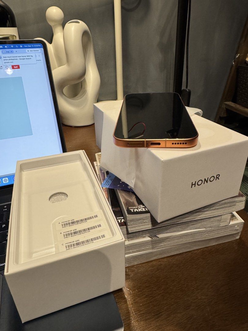 HANDSET Honor 600 5G Orange (Category: Android Others) located in Caloocan City. Submitted by goldencat.01515d (Listing ID 1467316838, Image 1). Description: Opened but not used.