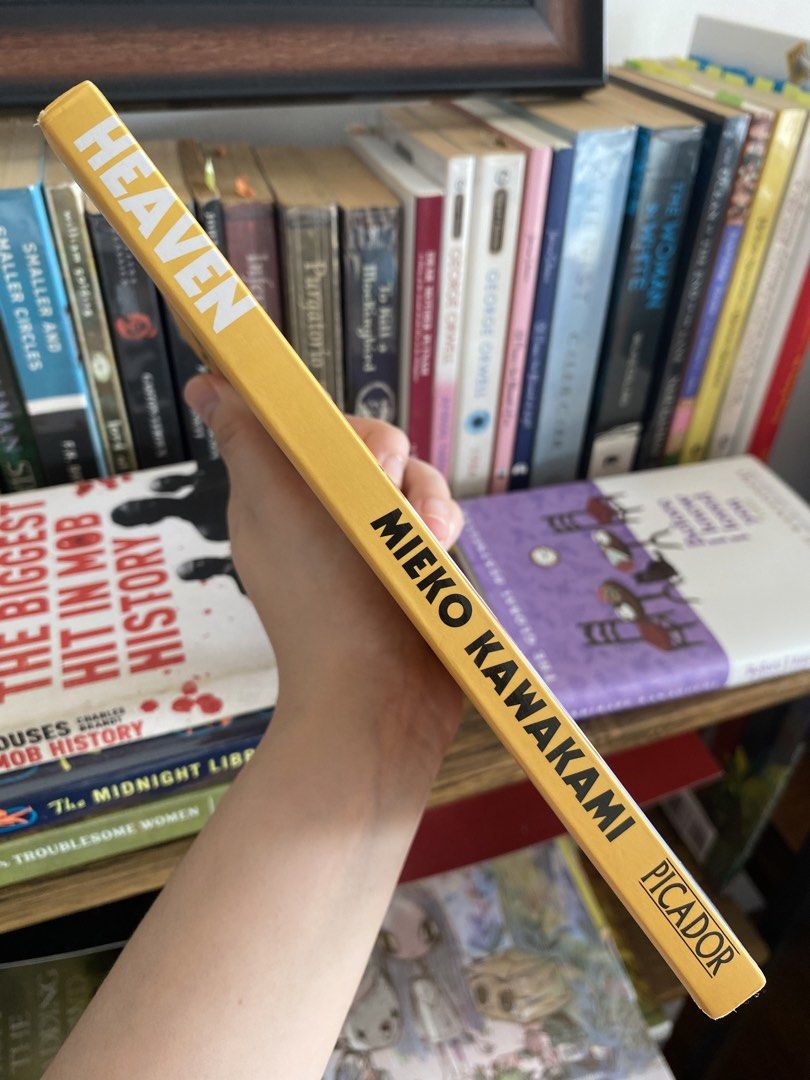 Heaven by Mieko Kawakami (Category: Storybooks) located in Cavite. Submitted by katdoctora (Listing ID 1467181834, Image 3). Description: - Done reading - Condition: Read once, spine and pages are fully intact - Note: Contains highlighted text and sticky tabs on certain pages - No damage.
