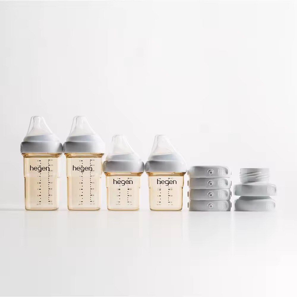 Hegen PPSU Feeding Bottles and Storage Containers Set (Category: Breastfeeding & Bottle Feeding) located in Paranaque City. Submitted by jenninahjo (Listing ID 1466879784, Image 3). Description: - Authentic Hegen baby bottles and storage containers bundle - 2 8oz and 2 5oz bottles - 4 storage lid - 4 nipple and teat cover - 2 wide neck adaptor - Includes multiple sizes of durable square PPSU bottles - Comes with white lids, nipples, extra storage