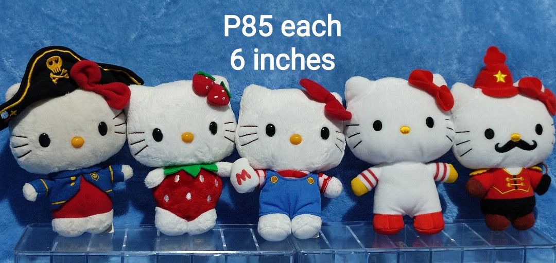 Hello Kitty McDonald's Plush Toy Collection (Category: Plushies & Soft Toys) located in Baguio. Submitted by abigailmyra (Listing ID 1467351971, Image 3). Description: PHP 85 each PHP 105 for sealed items Sanrio Mcdo collab for some, various themes from 2009-2014 small : 6 inches loc:Baguio-CAR.