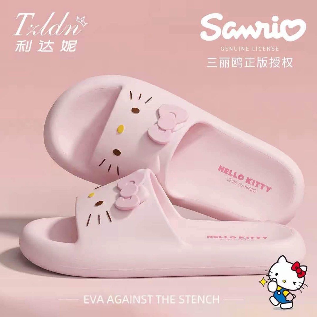 Hello Kitty Pink Slides size 38-39 (Category: Slippers and slides) located in Valenzuela. Submitted by simplyolive85 (Listing ID 1467297233, Image 2). Description: Hello Kitty outdoor slides Brandnew Color: pink Size 38-39 Can fit size 6.5 to 8 So comfy and nonslip .