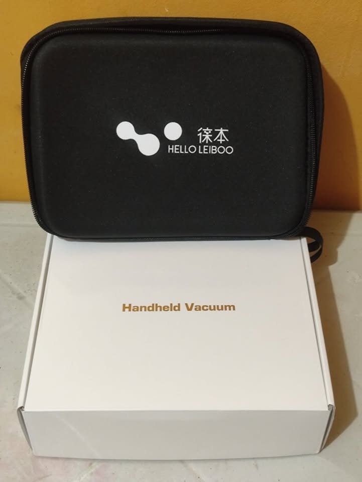 Hello Leiboo Handheld Vacuum Wireless Car and Home (Category: Vacuum Cleaner & Housekeeping) located in Manila. Submitted by hector_does_go_rug (Listing ID 1467268161, Image 3). Description: Hello Leiboo Cordless Vacuum Cleaner ✅Model: ZX-206 Silver ✅Brushless Motor | Three-speed ✅Suction: 10000 Pa | Power: 120 W ✅Battery: 4000 mAh | Type C ✅With orginal box, storage pouch, and manual ✅Inclusions: Vacuum Ceaner | HEPA ×3 | Long straw | Long straw