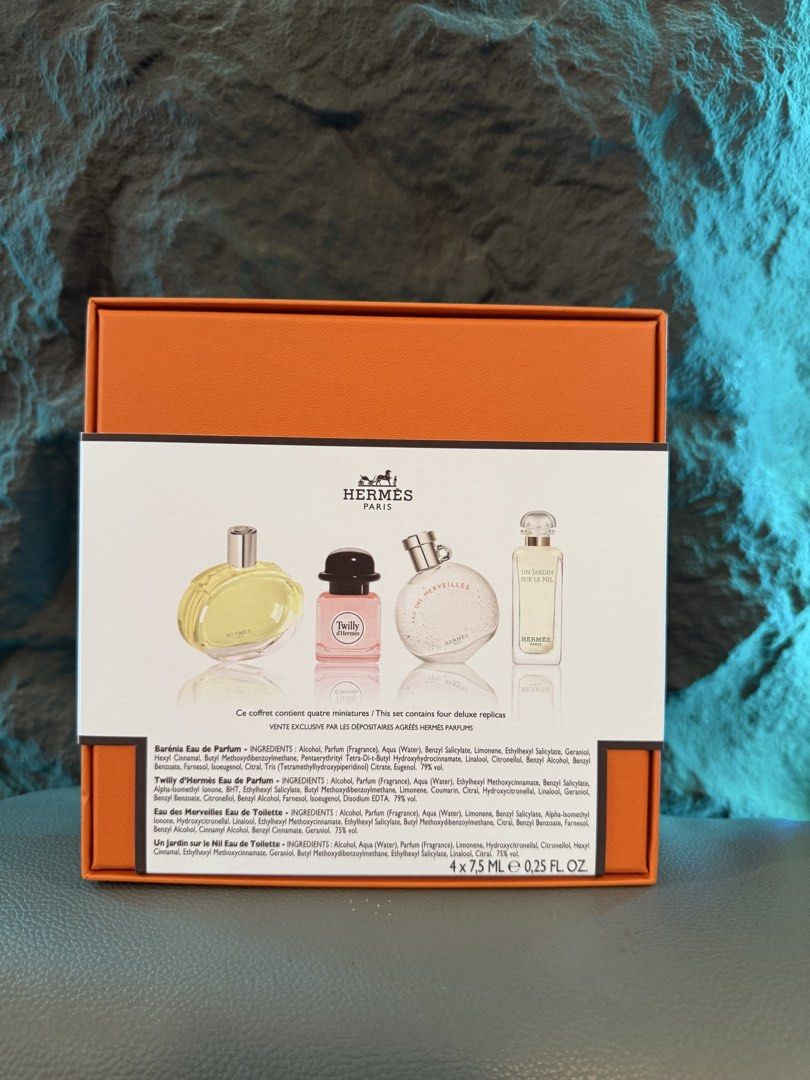 Hermes Discovery Set from Sephora (Category: Fragrance & Deodorants) located in General Santos City (Dadiangas). Submitted by pine.apaul (Listing ID 1467209284, Image 3). Description: Authentic From Sephora 4 mini perfumes.