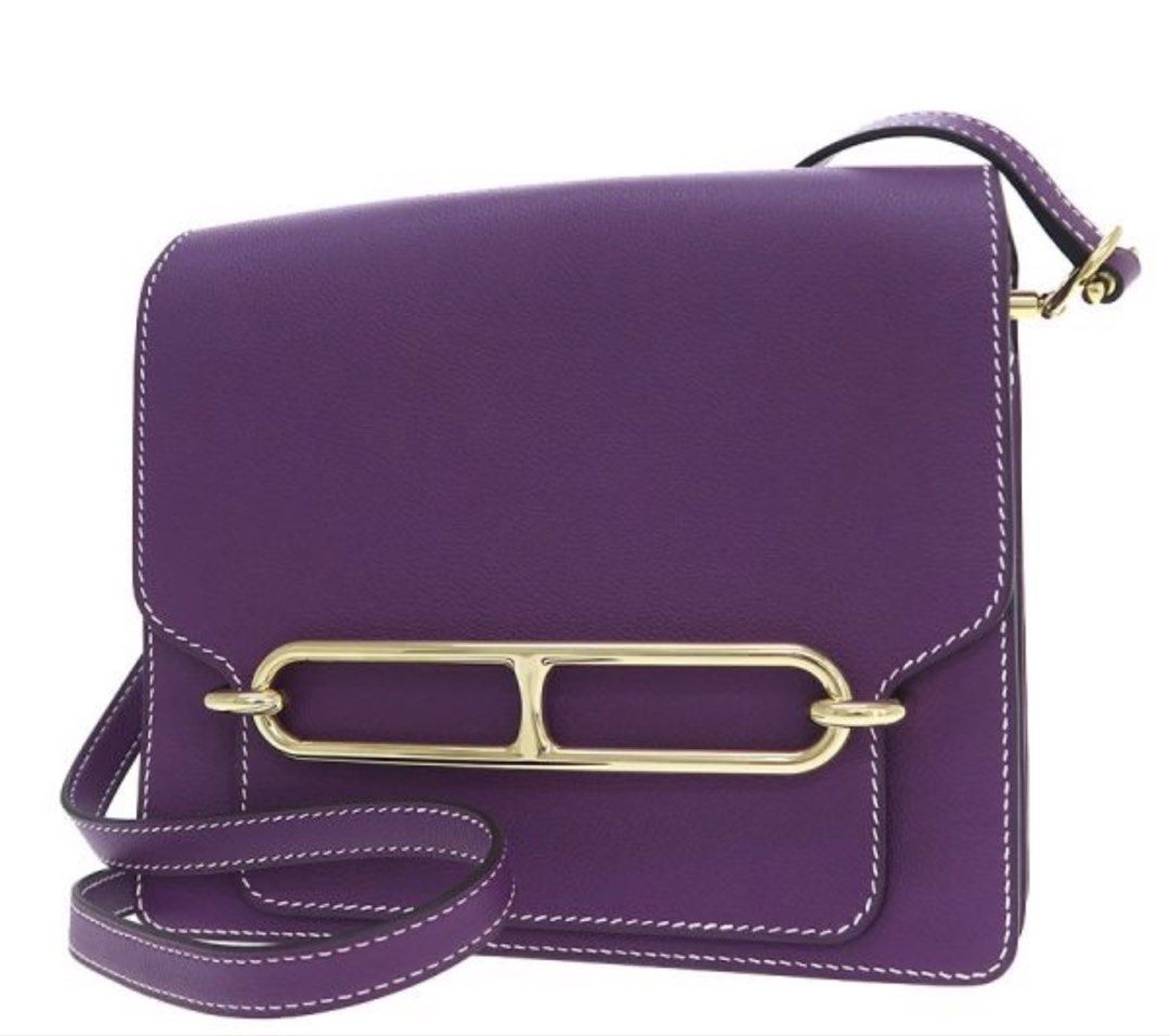 Hermes Roulis 23 Anemone 2109 (Category: Shoulder Bags) located in Las Pinas. Submitted by daisuki_japan_luxury_by_reiko (Listing ID 1467312726, Image 1). Description: Bland Hermes Rank A Size W:23×H:20×D:6.5 Color Purple Accessories There is a box ■Comments Hermes Luri 23 Reference Color: Anemone Reference Material: Ever Color Hardware: Gold Engraving: D Engraving (made in 2019) Included: Storage Bag This is the introduction of "Ruri 23", which 