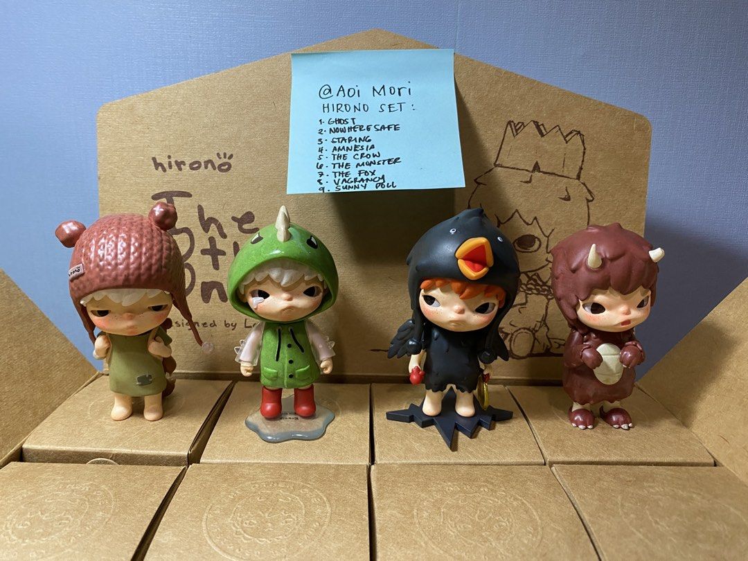 Hirono - The Other One Set (Category: Designer & Blind Box Toys) located in Cavite. Submitted by aoi_moriii (Listing ID 1467251772, Image 1). Description: • Complete Inclusions - Box, Card and Foil • All figures are in good condition 💵 Gcash / Maya / Seabank 📦 JNT / GGX / SDD 📍 General Trias, Cavite.
