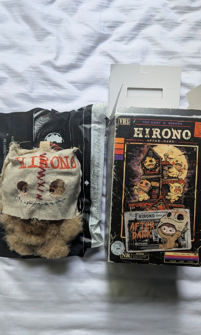 Hirono After Dark [Masked ver.] (Category: Designer & Blind Box Toys) located in Caloocan City. Submitted by aerichive (Listing ID 1467192987, Image 1). Description: WTS LFB HIRONO AFTER DARK Masked ver. - 950 PHP BELOW SRP - NON NEGO DETAILS: Unused, top opened, opened foil, complete box. Opened only to check condition. RFS: Least prio over other designs. LOC: San Pedro, Laguna MOP: Maribank / GCash MOD: SDD (Lalamove) / JNT.