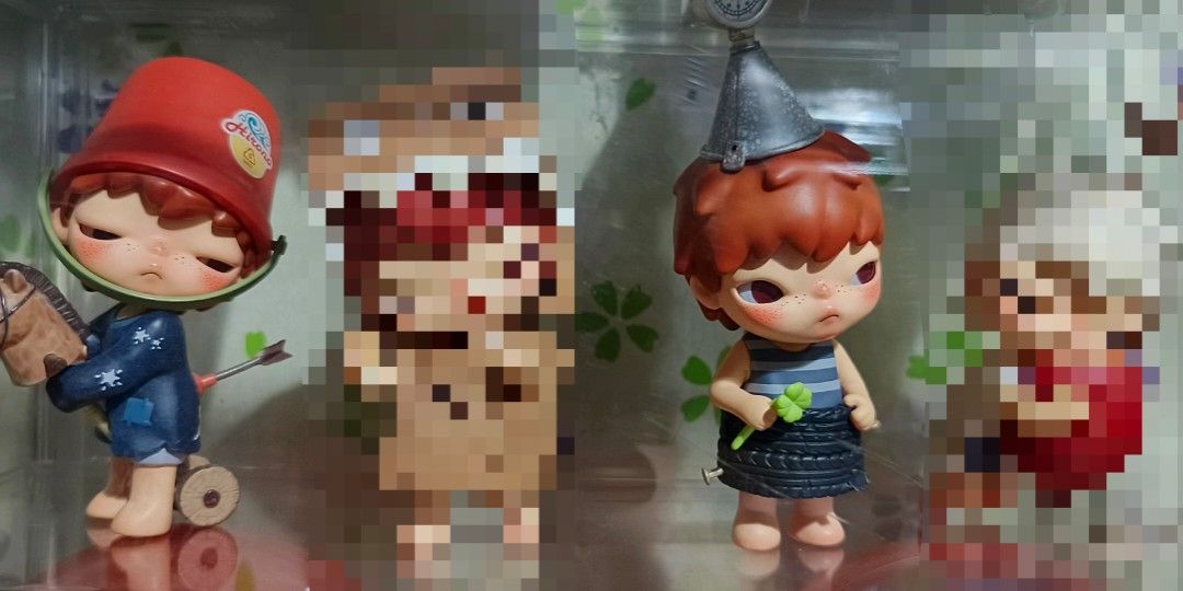 Hirono Echo: Knight and Get Lucky (Category: Designer & Blind Box Toys) located in Meycauayan. Submitted by patroclus13 (Listing ID 1467214980, Image 1). Description: Hirono Echo: Knight and Get Lucky. Both with box and foil. Get both for Php. 500.00. Can also trade to Hirono × Harry Potter (2:1 trade will do). RFS: Downsizing..