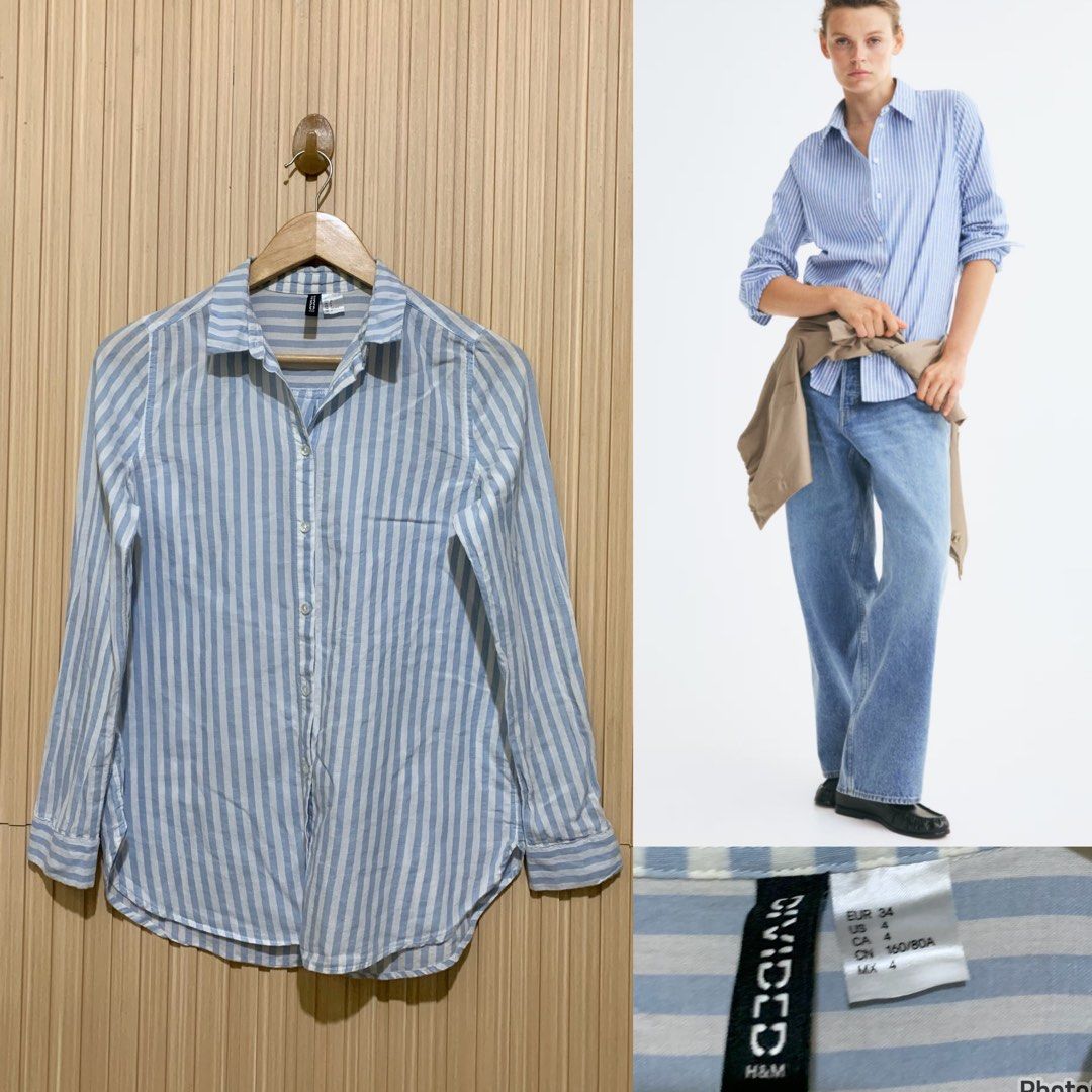 H&m cotton shirt (Category: Blouses) located in Koronadal. Submitted by gstyledforless (Listing ID 1467181985, Image 1). Description: .
