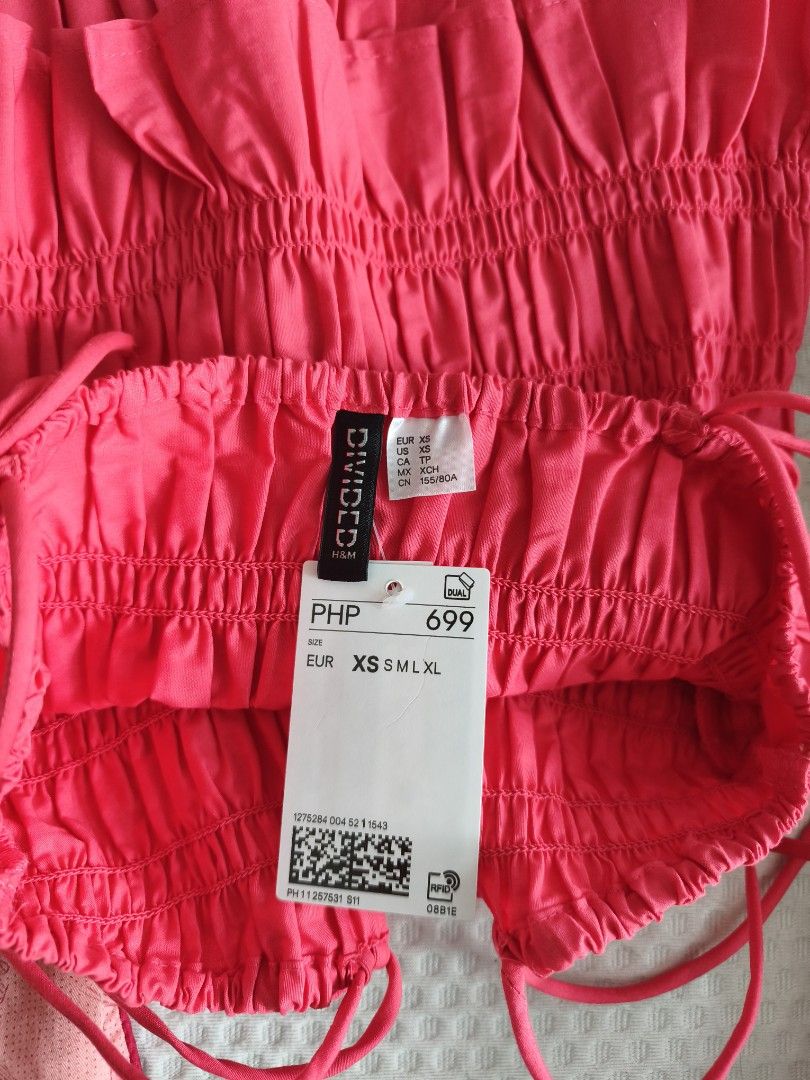 H&M Deep Pink Smocked Top (Category: Others Tops) located in Manila. Submitted by smilefashion08 (Listing ID 1467178789, Image 3). Description: Original H&M.