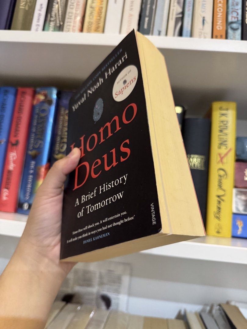 Homo Deus (Category: Storybooks) located in Bulacan. Submitted by gemini_7 (Listing ID 1467211546, Image 3). Description: Excellent condition White edges Price: 350 pesos Shipping thru JNT (as low as 62 pesos if within Luzon).