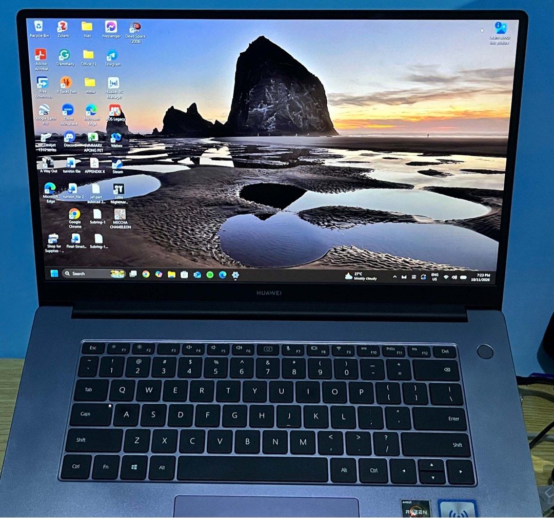 Huawei Matebook D15 (Category: Laptops & Notebooks) located in Floridablanca. Submitted by preowned_by_sea (Listing ID 1467291876, Image 3). Description: 💻 Laptop for Sale! 📌 RFS: Upgrade 📸 Laptop specifications are provided in the attached photos. Honest condition: * Old charger but still functional * Has a few scratches and minor dents due to regular use * Battery drains faster, so charging may be needed more often Still fast and suitable fo
