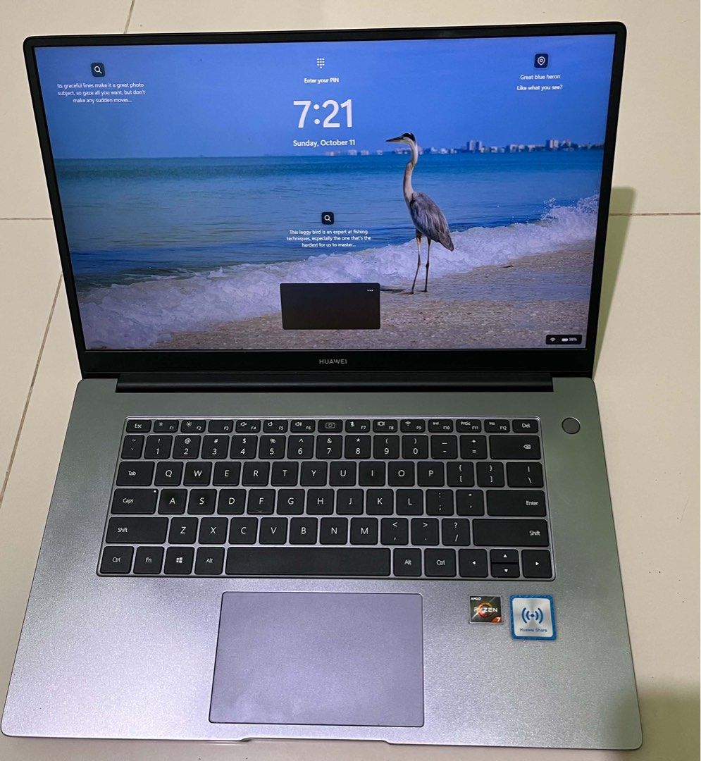 Huawei Matebook D15 (Category: Laptops & Notebooks) located in Floridablanca. Submitted by preowned_by_sea (Listing ID 1467291876, Image 1). Description: 💻 Laptop for Sale! 📌 RFS: Upgrade 📸 Laptop specifications are provided in the attached photos. Honest condition: * Old charger but still functional * Has a few scratches and minor dents due to regular use * Battery drains faster, so charging may be needed more often Still fast and suitable fo
