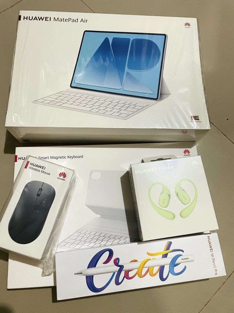 HUAWEI MatePad Air 2026 OLED Tablet (Category: Android) located in Antipolo. Submitted by franciseva (Listing ID 1467296762, Image 1). Description: Hello. Selling my HUAWEI MatePad Air 2026 – 12-inch OLED Papermatte Display Productivity Tablet | 16GB RAM / 256GB Storage. 💰 Selling Price: ₱57,500. Slightly Negotiable ♥️ 🏷️ Original Market Price: ₱64,999 With complete accessories, charger, original box, and receipt. The unit is in 100% new condit