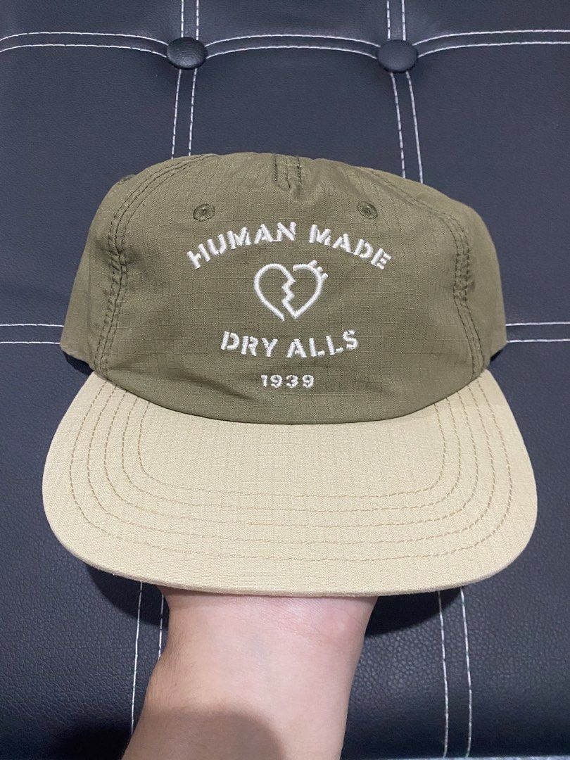 Human Made - 5 Panel Ripstop Olive Green Cap (Category: Caps & Hats) located in Naga. Submitted by junked_garments_v2 (Listing ID 1467251605, Image 1). Description: Human Made - 5 Panel Ripstop Olive Green Cap 9.2/10 Condition Unnoticeable Stain Check Last Pic OSFA Dm me to purchase!.