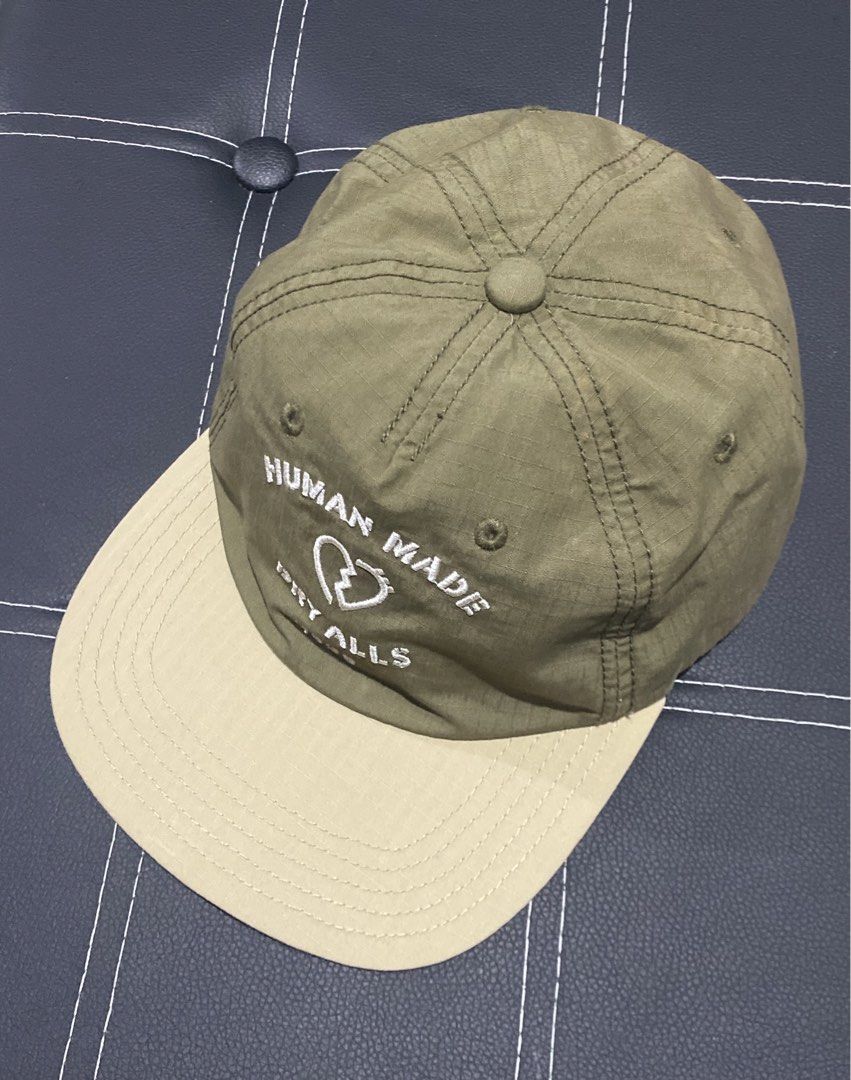 Human Made - 5 Panel Ripstop Olive Green Cap (Category: Caps & Hats) located in Naga. Submitted by junked_garments_v2 (Listing ID 1467251605, Image 2). Description: Human Made - 5 Panel Ripstop Olive Green Cap 9.2/10 Condition Unnoticeable Stain Check Last Pic OSFA Dm me to purchase!.