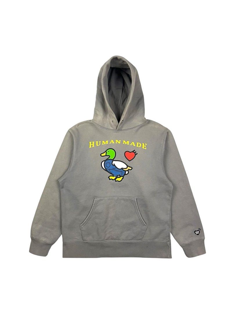 Human Made - Duck Hoodie (Category: Hoodies) located in Puerto Princesa. Submitted by rrugsgallery (Listing ID 1467341027, Image 1). Description: Human Made - Duck Hoodie Tagged Size: Medium Length: 27 Width: 22 Condition: Very good Color rate: 9 Flaws: Sun fade .