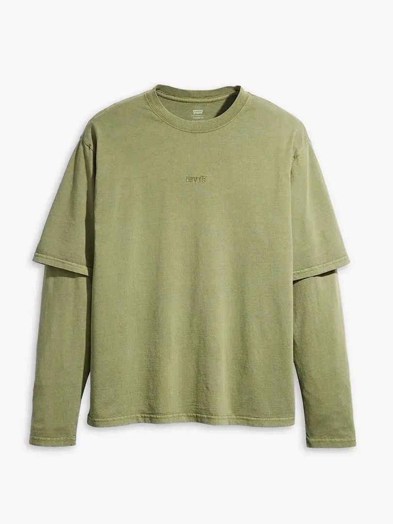 IC: Levi's Twofer Shirt in Bluish Olive (Category: Shirts) located in Santa Rosa. Submitted by tunapieluvrrr (Listing ID 1467295273, Image 1). Description: ITEM DETAILS 🫒 Size small in men’s size; best suits women in small to medium frames for an oversized fit 🫒 Bought for ₱2.2k 🫒 Made of 100% cotton 🫒 Free standard shipping 🫒 Slightly nego for sure buyers.
