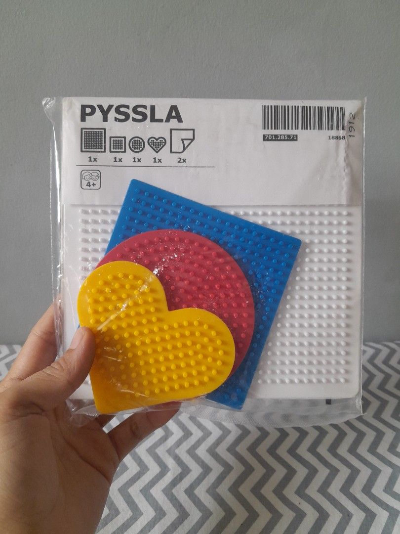 Ikea Bead Shape Pattern Set (Category: Educational & Learning Toys) located in Pasig City. Submitted by three.babybears (Listing ID 1467269942, Image 1). Description: unused but packaging seems old due to storage.