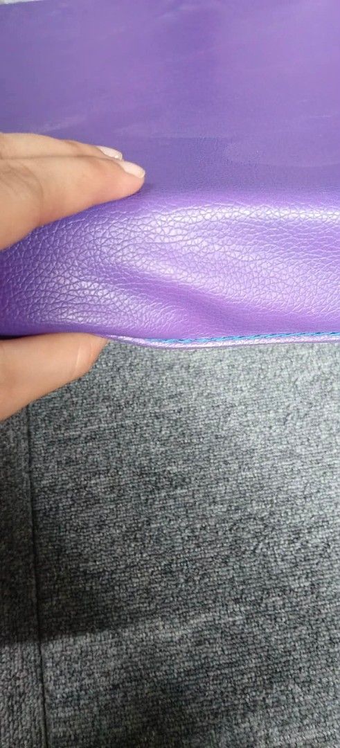 Imported Tri-Fold Exercise Thick Foam Gym Mat Gymnastics Mat (Category: Exercise Mats) located in Valenzuela. Submitted by gracebacot17959 (Listing ID 1467211033, Image 3). Description: - Authentic import from Japan: Premium thick purple foam gym mat - Convenient tri-fold design: Built-in carry handles for effortless storage and transport - Generous dimensions: Measures 24 x 71 x 2 inches - Easy maintenance: Durable faux leather texture surface i