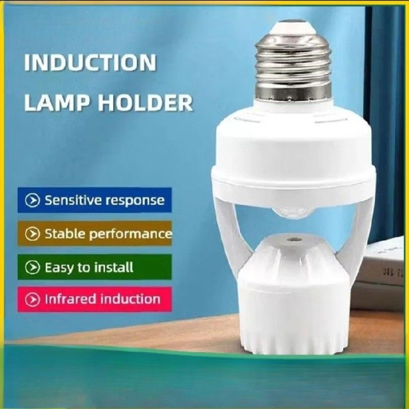 Infrared Motion Sensor LED Light Bulb Holder E27 (Category: Lighting) located in Mandaluyong City. Submitted by theosystem (Listing ID 1467250044, Image 1). Description: - Smart infrared motion sensor fits standard E27 bulbs - 360-degree detection range up to 6 meters - Activates automatically in the dark (below 3 lux) - Adjustable shut-off delay (16 to 220 seconds after you leave) - Easy ceiling installation (2 to 3.5 meters high) - Energy-savin