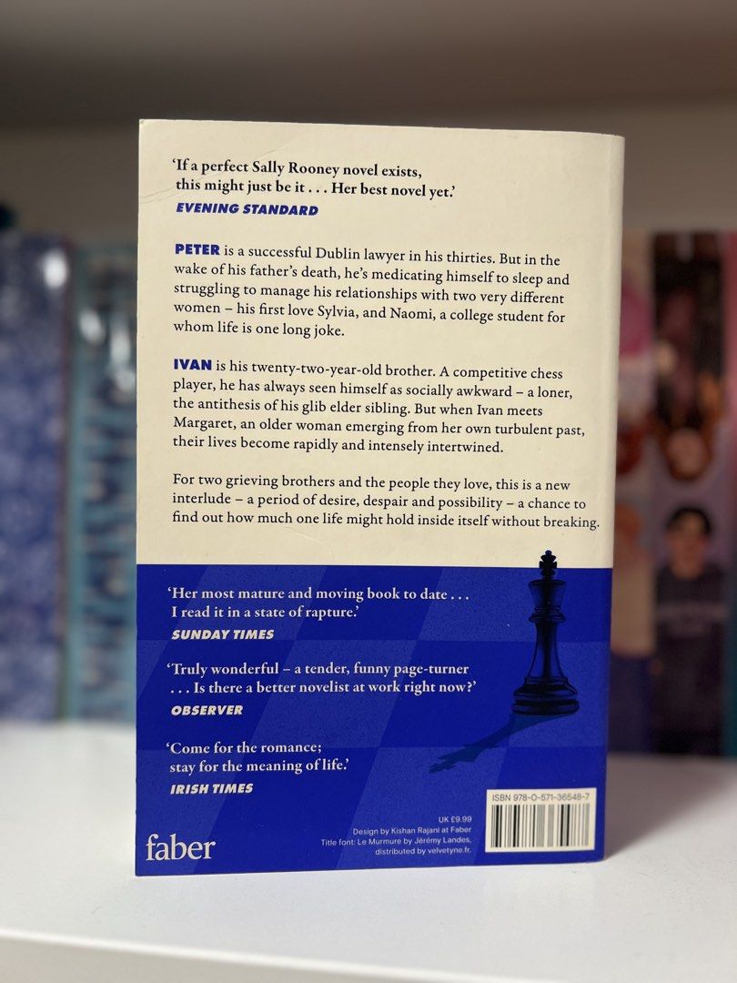 Intermezzo by Sally Rooney UK PUB (Category: Storybooks) located in Pasig City. Submitted by nekeyymendoza (Listing ID 1467294398, Image 2). Description: Like new.