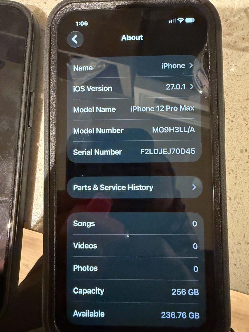 Iphone 12 Pro Max (Category: iPhone 12 Series) located in Subic. Submitted by renaizam (Listing ID 1467202553, Image 2). Description: US Variant. Orig all parts. Open line.
