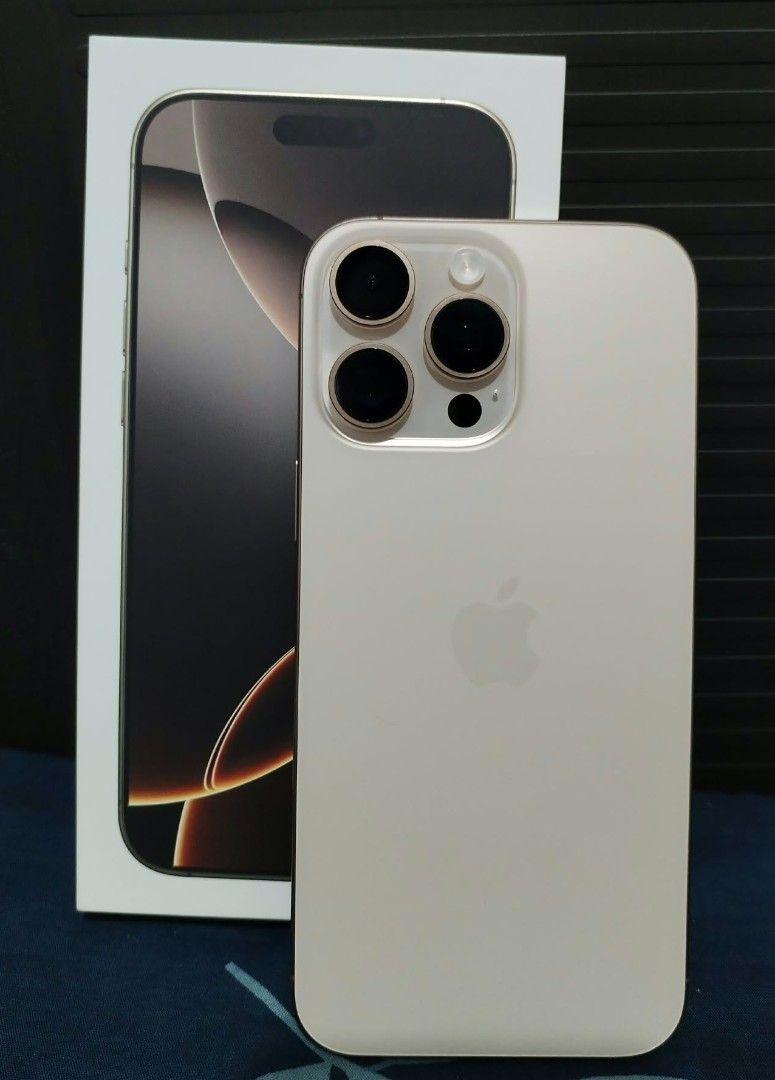 iPhone 16 Pro Max 512GB (Category: iPhone 16 Series) located in San Jose del Monte. Submitted by neone.electronics (Listing ID 1467347421, Image 1). Description: iPhone 16 Pro Max 512GB Globe Locked Color: Desert Titanium With tempered glass and bumper case since day1. SALE FOR ONLY 54,999.00 pesos Comes with box and USB Type-C Cable. 87% Battery Health No issues. Meet up at Starmall / SM San Jose del Monte, BULACAN. .