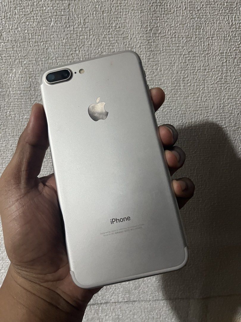 iPhone 7plus 128gb (Category: Other Gadgets) located in Caloocan City. Submitted by djaye.gadgets (Listing ID 1467266831, Image 1). Description: Secondhand For sale only no to swap Good for photography and backup Minor issue: Pinkish/Greenish LCD due to aging (normal sa orig lcd) Color: White Silver Factory Unlock - LL/A Variant 95% Smooth minimal dents scratches iOS 15.8.8 - Fingerprint working Battery Health 100% Newly Changed No issue can test