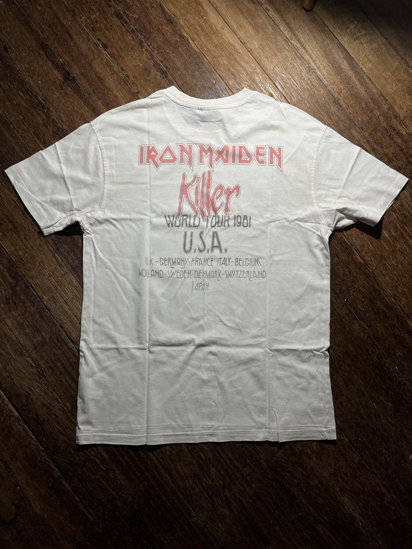 iron maiden tee (Category: Tshirts & Polo Shirts ) located in Manila. Submitted by h1dden.junkies (Listing ID 1467264252, Image 2). Description: ‼️KINDLY READ BEFORE OFFERING‼️ - item decluttering - cotton on - 20.5x 28.5 - mandaluyong loc - mop can be gcash or gotyme - j&t for delivery(payment first basis) - sf for j&t (80 -ncr) (100 - outside ncr) - lowballers will be blocked .