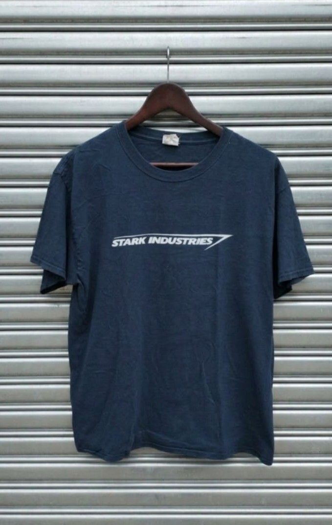 Ironman Stark Industries (Category: Tshirts & Polo Shirts ) located in Manila. Submitted by darth3pter (Listing ID 1461741475, Image 1). Description: Actual dimes: 21x28 Lrg Tag: FOTL HD Cotton Issue: crack prints Condition Good.