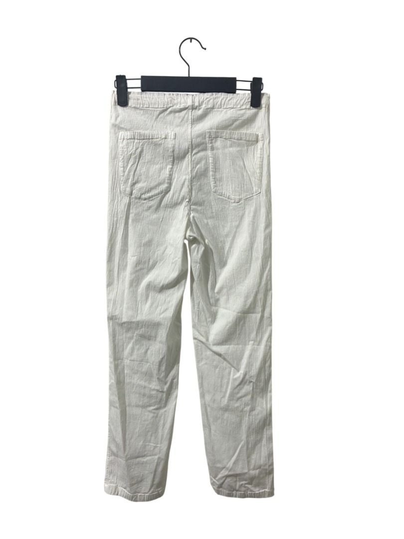 Issey Miyake me Pants (Category: Other Bottoms) located in Santo Tomas. Submitted by tamins.thrifts (Listing ID 1467358279, Image 2). Description: Condition: 9/10 Color Rate: 9/10 Dimensions: Waist: 24-30" Length: 34" Leg Opening: 12-18" Issue/s: stain on right leg.