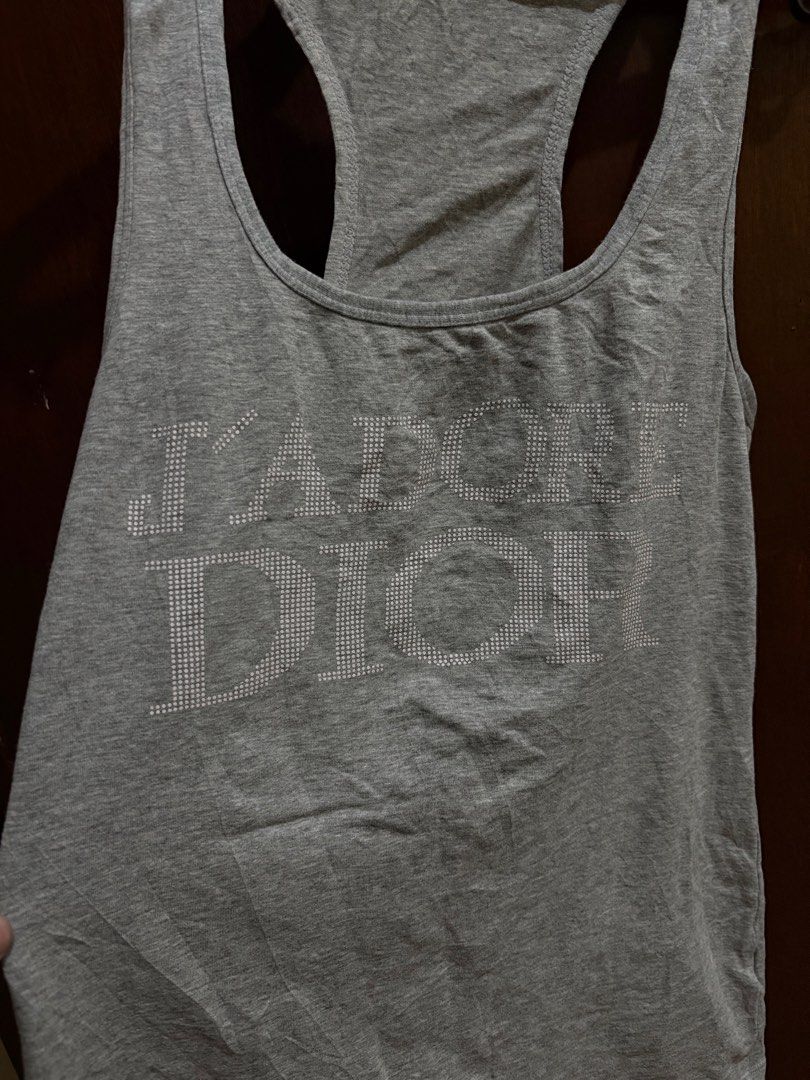 J'Adore Dior Grey Tank Top (Category: Sleeveless) located in Taguig. Submitted by _nicsss (Listing ID 1467246234, Image 1). Description: .