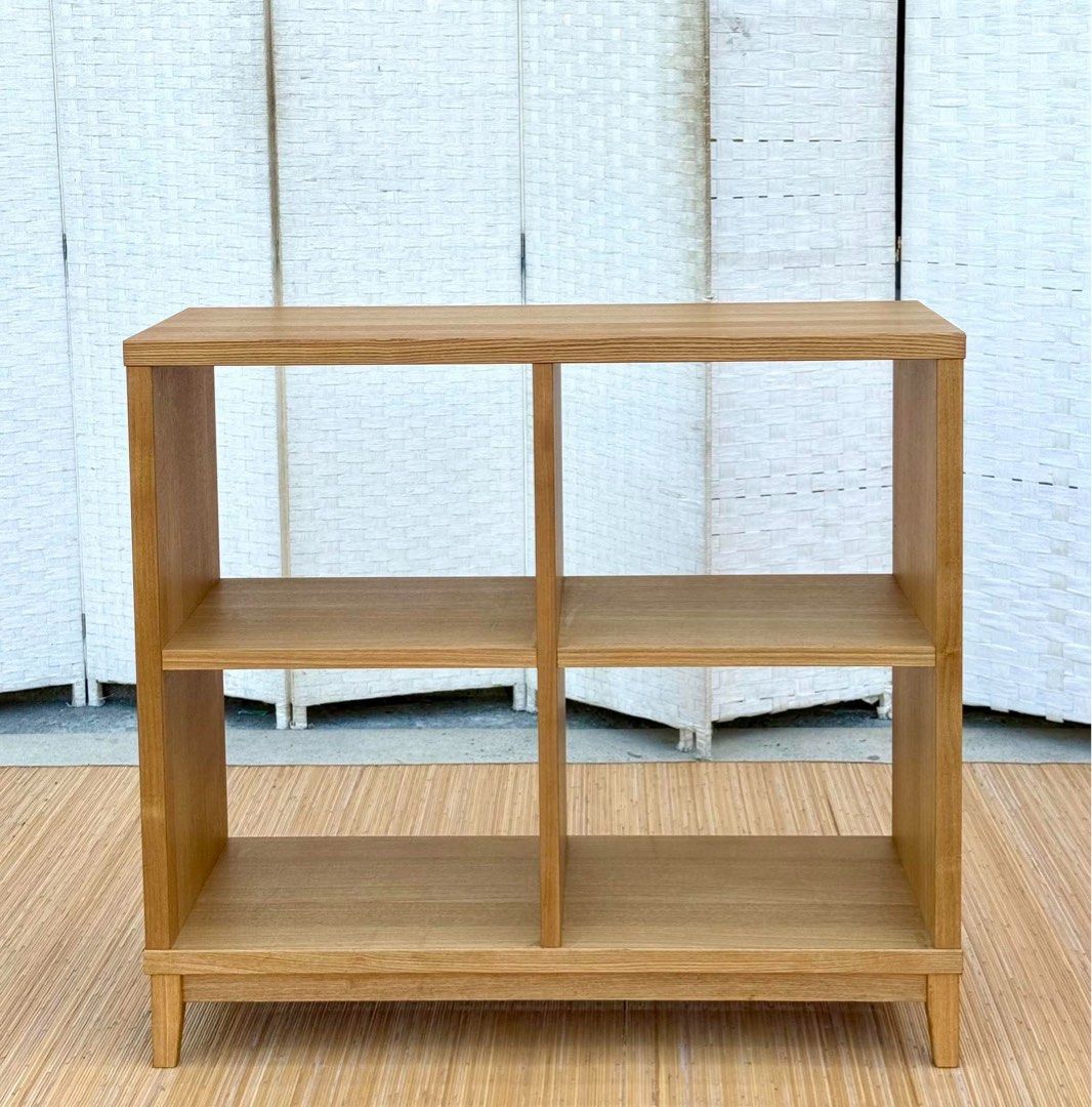 JAPAN SURPLUS OPEN 4 CUBES STORAGE SHELF IN GOOD CONDITION (Category: Shelves, Cabinets & Racks) located in Manila. Submitted by jerichocal17856 (Listing ID 1467304926, Image 1). Description: JAPAN SURPLUS OPEN 4 CUBES STORAGE SHELF IN GOOD CONDITION SIZE: 36H x 39.5L x 15.5W inches.