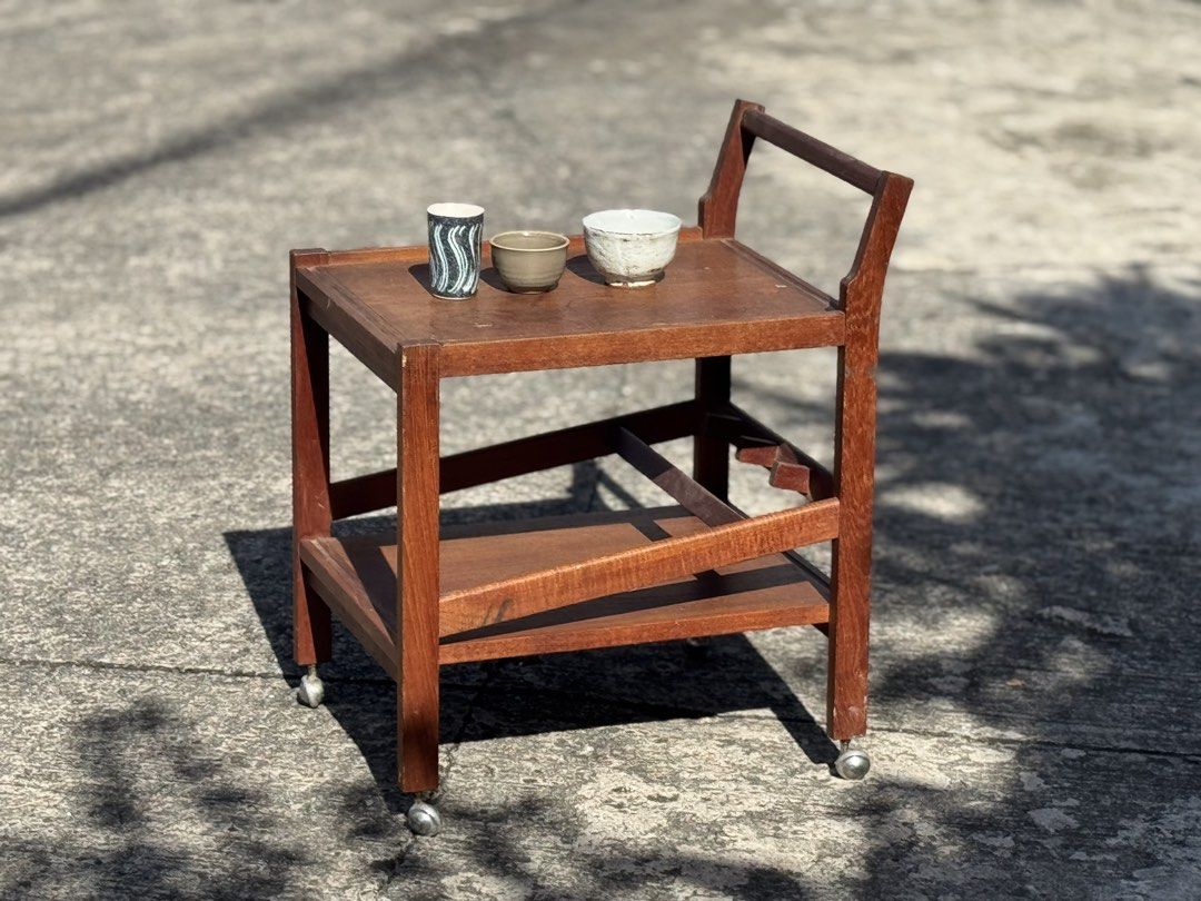 Japanese Midcentury Teak Cart (Category: Other Home Furniture) located in Bulacan. Submitted by rock_off.thriftshop.ph (Listing ID 1467266592, Image 2). Description: .