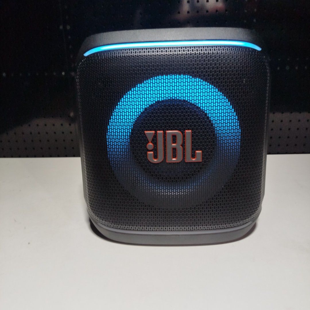 JBL PartyBox Encore Essential 2 Speaker with 2 Microphones (Category: Soundbars, Speakers & Amplifiers) located in Cabanatuan. Submitted by unclemooze (Listing ID 1467340532, Image 2). Description: - JBL PartyBox Encore Essential speaker with 2 wireless microphones - Dynamic built-in light show that pulses to the beat - Easy-access top control panel with bass boost and lighting controls - Powerful sound output ideal for parties, events, and karao