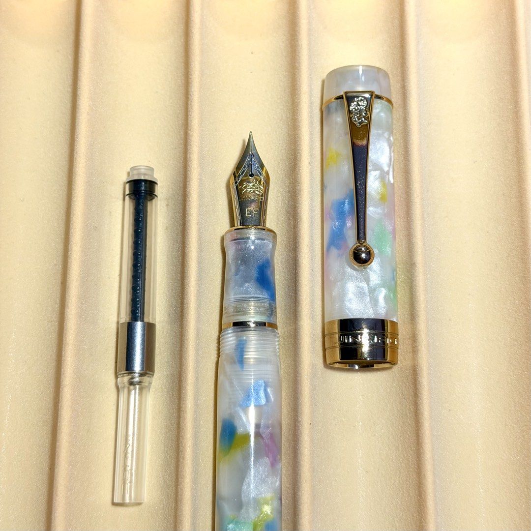 Jinhao Century 100 FP <EF> (Category: Stationery & School Supplies) located in Quezon City. Submitted by wordsbymiss.r (Listing ID 1467200527, Image 1). Description: - Extra fine (EF) nib - Includes a converter - Free box of 5 Jinhao ink cartridges (Brown) 📍 Sampaloc, Manila 📦 Lalamove / Grab.